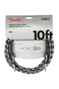 Fender Professional Series Instrument Cable Straight/Straight 10'Winter Camo